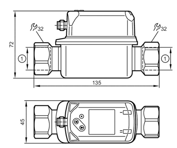易福門流量計(jì)尺寸圖